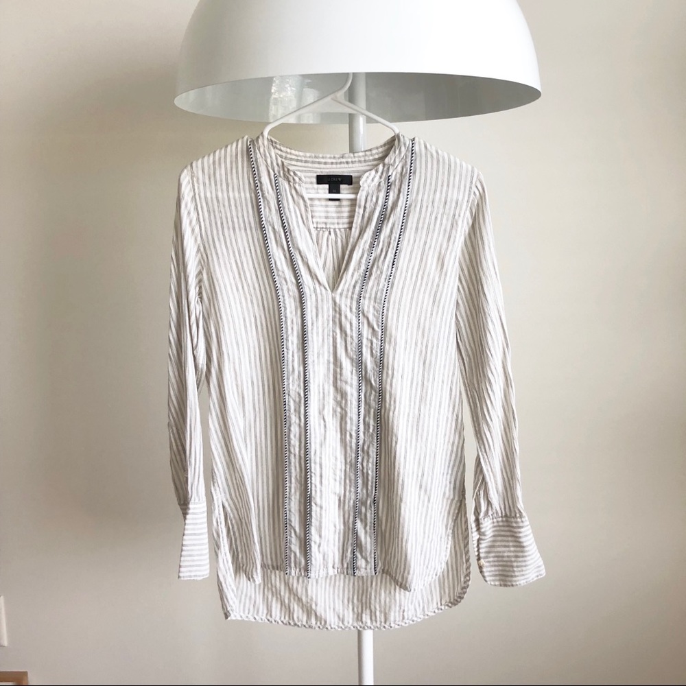 J crew striped shirts